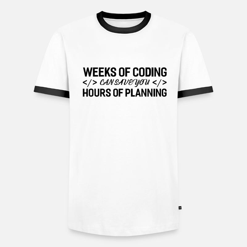 Programmierer Wochen Von Coding Männer Kontrast-T-Shirt
