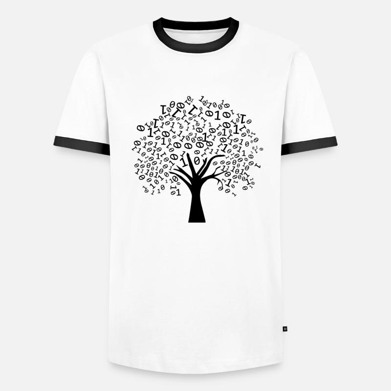 Programmer Binary Tree Men's Ringer Shirt