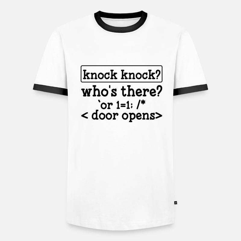 Funny hacker humor programmer Men's Ringer Shirt