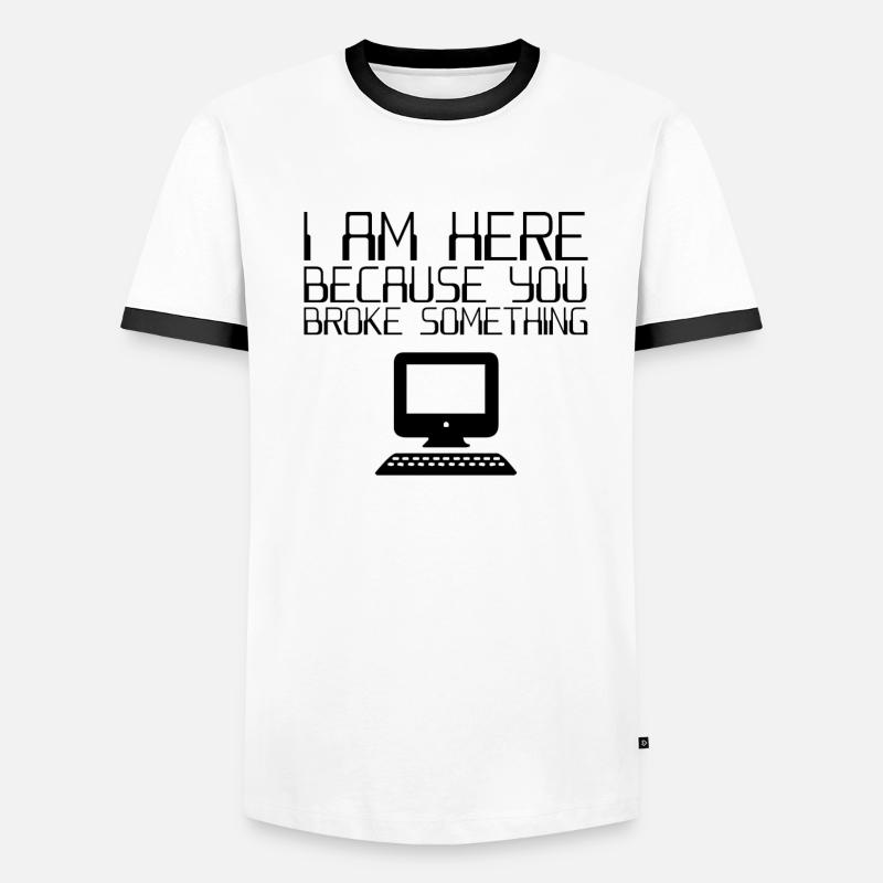 IT Helpdesk It Support T-shirt contrasté Homme