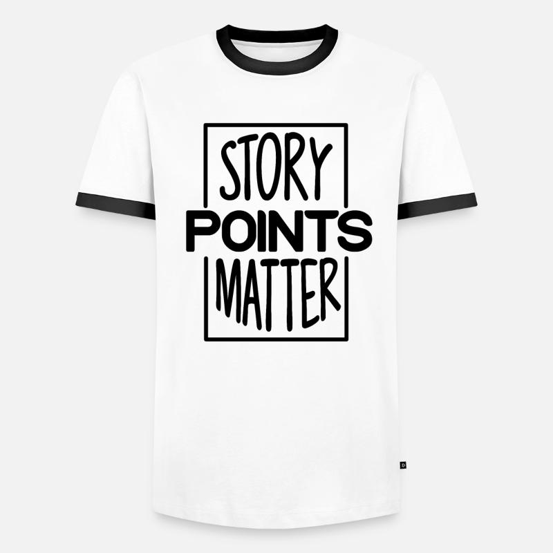 Scrum Story Points Scrum Programmierer Männer Kontrast-T-Shirt
