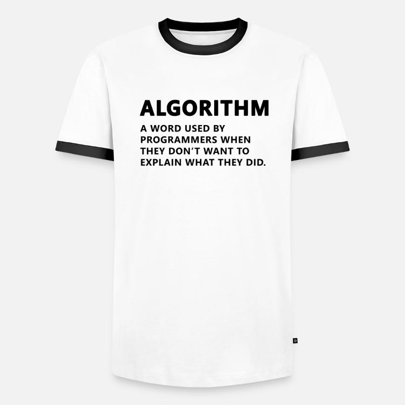 Programmierer Algorithmus Definition Männer Kontrast-T-Shirt