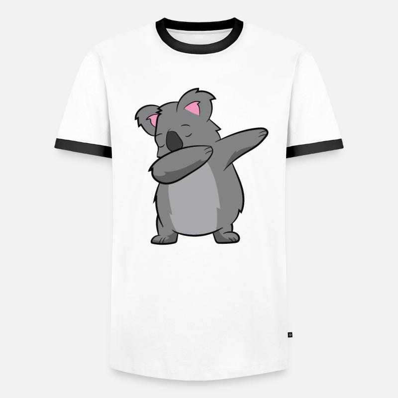 Drôle de dabbing koala T-shirt contrasté Homme