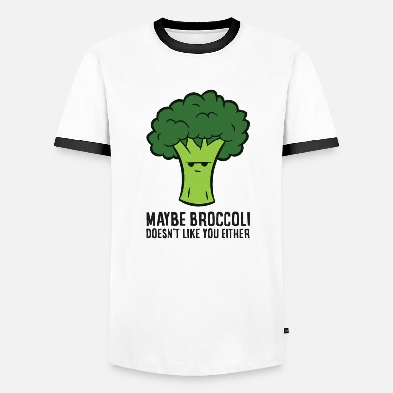 Maybe Broccoli Doesn't Like You Either Men's Ringer Shirt