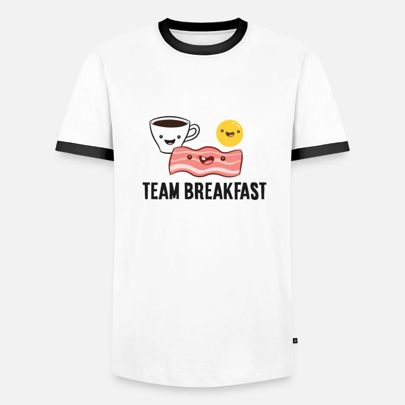 Bacon Eggs Coffee Team Breakfast Men's Ringer Shirt