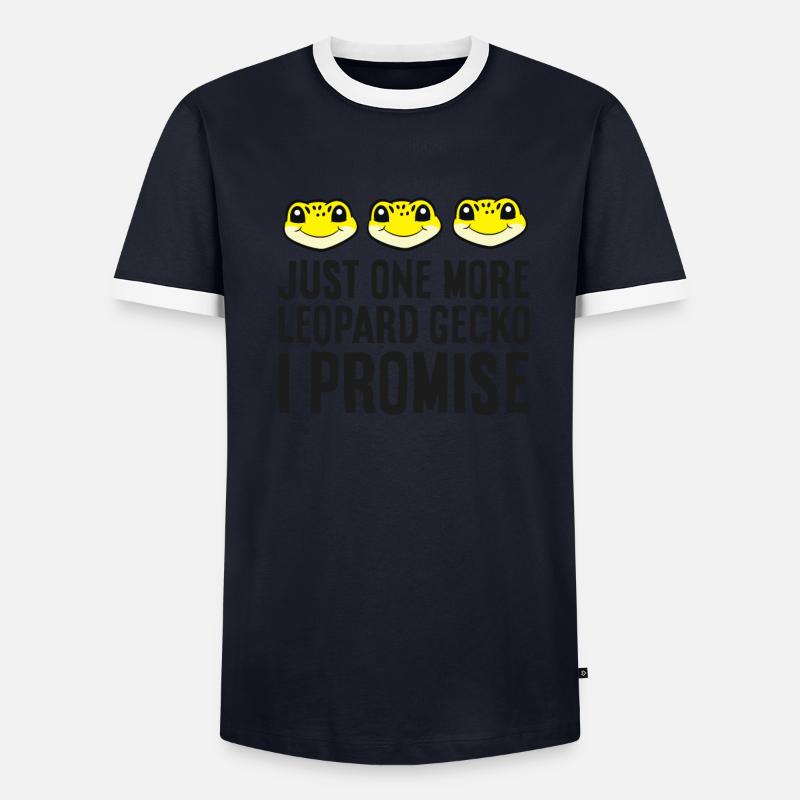 Plus qu’un gecko léopard que je promets T-shirt contrasté Homme