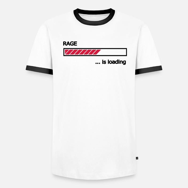 Rage is loading Ladebalken Loading Bar Männer Kontrast-T-Shirt