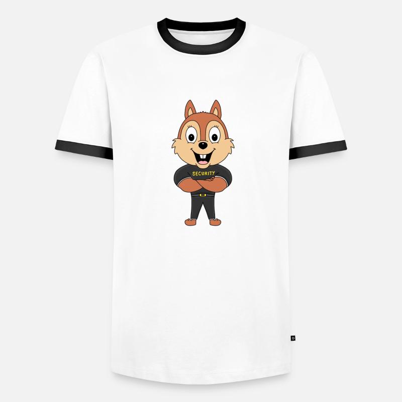 EICHHÖRNCHEN - SECURITY - TIER - TIERISCH Männer Kontrast-T-Shirt