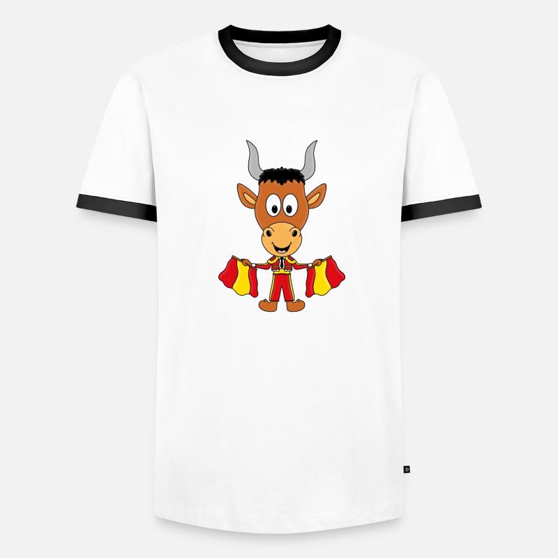 TORERO - STIER - SPANIEN - TIER Männer Kontrast-T-Shirt