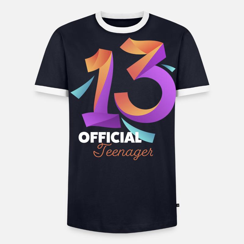 13. Geburtstag Mädchen Geschenk Männer Kontrast-T-Shirt