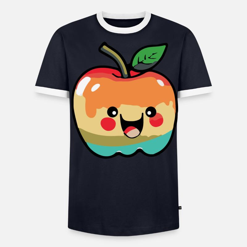 Bande dessinée Apple T-shirt contrasté Homme