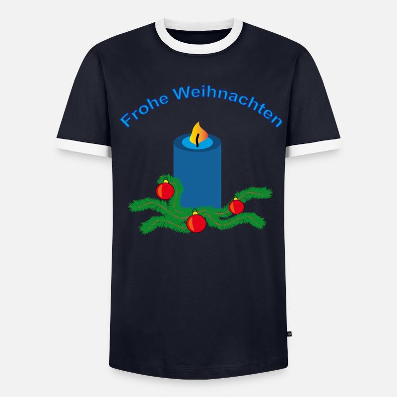 Frohe Weihnachten Männer Kontrast-T-Shirt