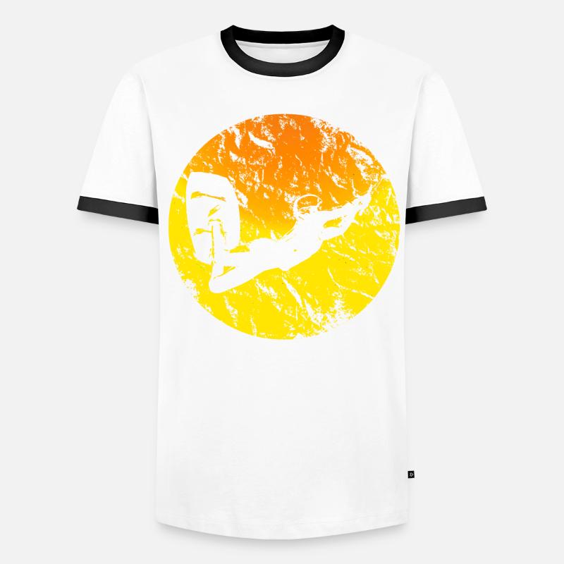 wakeboarder wakeboard sur le wakeboard T-shirt contrasté Homme