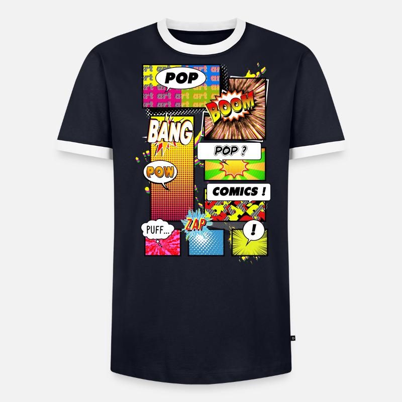 PopArt Comics ! T-shirt contrasté Homme