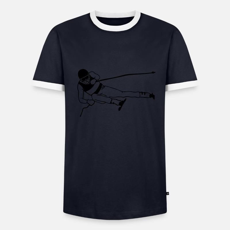 ski - alpine - apres - abfahrt T-shirt contrasté Homme