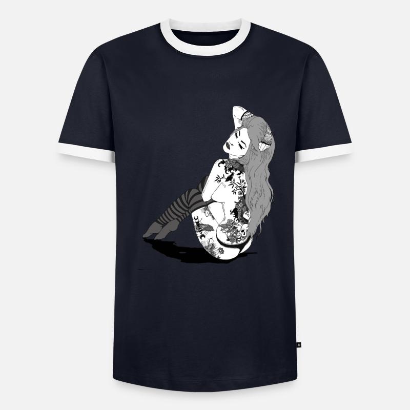 882EB5CC 391F 4E34 A595 06EB4ADAD40E Männer Kontrast-T-Shirt