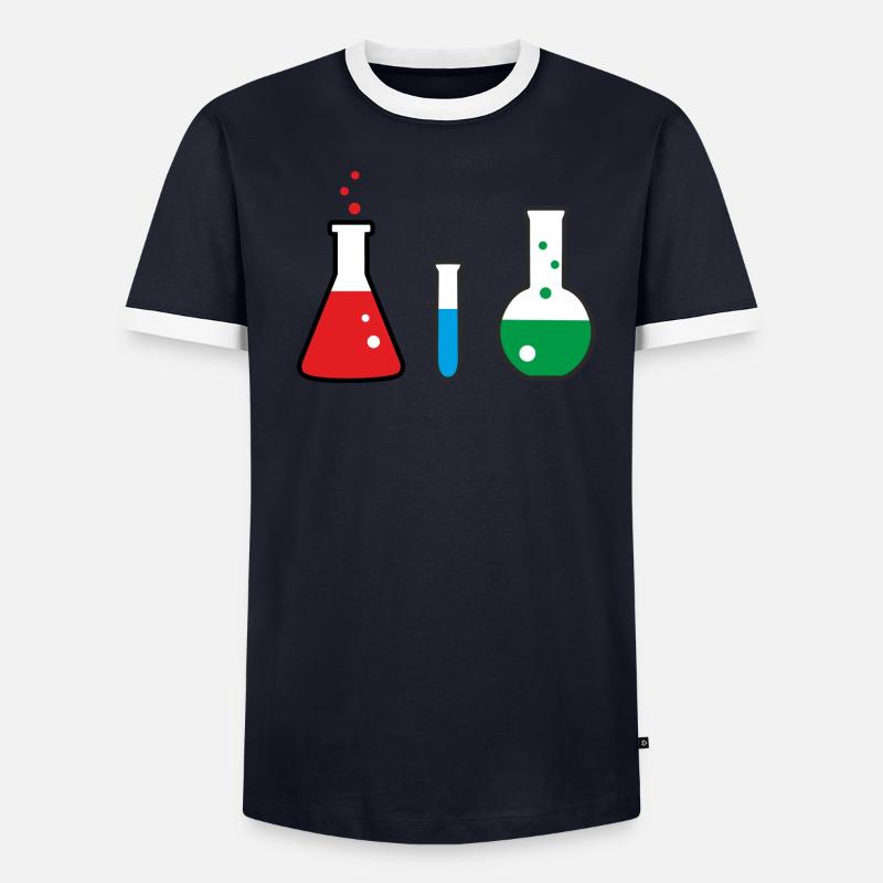 Laboratory flasks, science, chemistry Men's Ringer Shirt