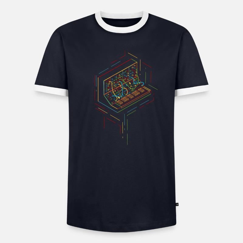 Multicolor Modular Synthesizer Men's Ringer Shirt