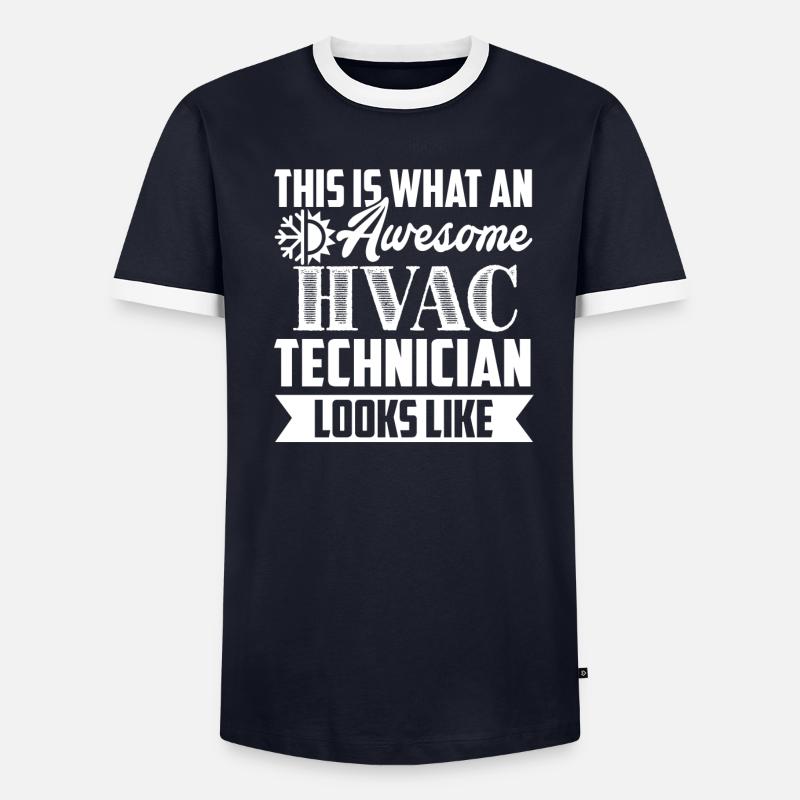 HVAC Technician Awesome HVAC Technician - Men's Ringer Shirt - undefined
