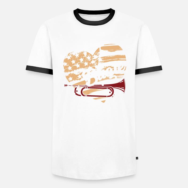 Bugle Bugle Flag Men's Ringer Shirt