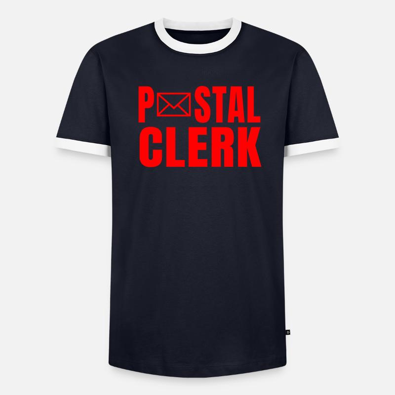 Commis des postes T-shirt contrasté Homme