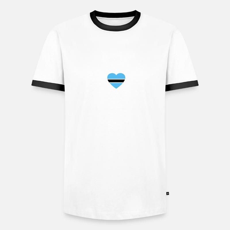 Botswana Botswana Botswana Flag Botswana Men's Ringer Shirt
