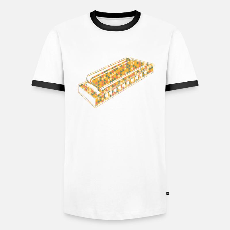 Harmonica Geometric Men's Ringer Shirt