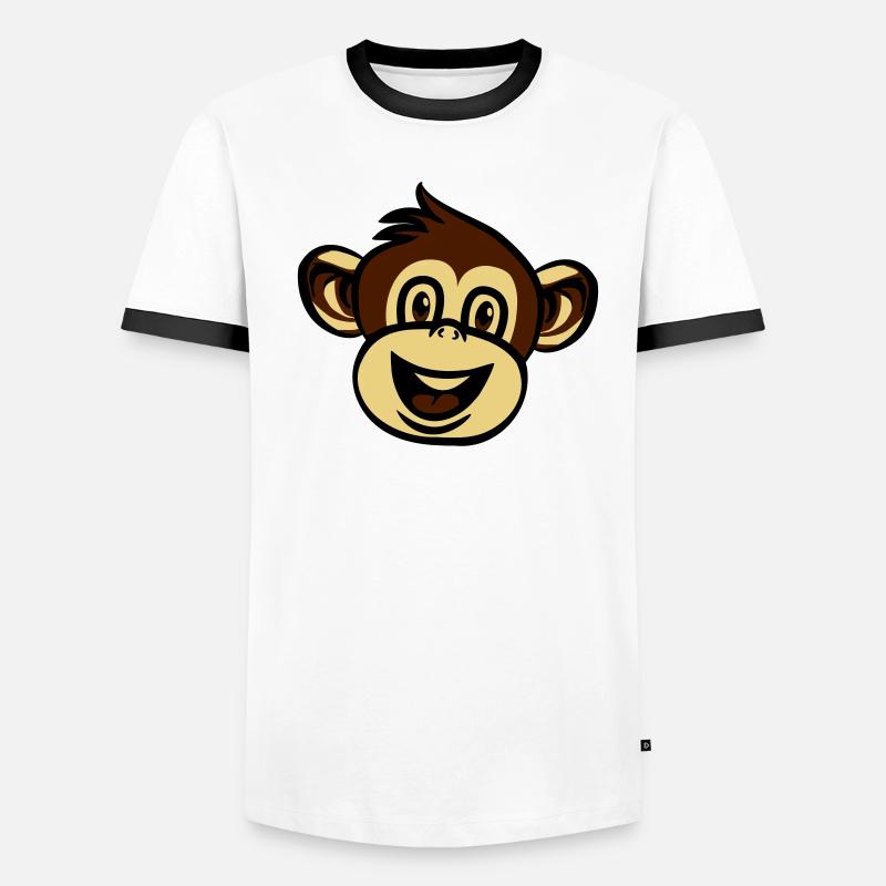 monkey funny love Men's Ringer Shirt