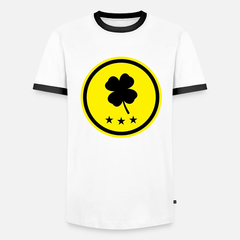 Bonheur de trèfle T-shirt contrasté Homme