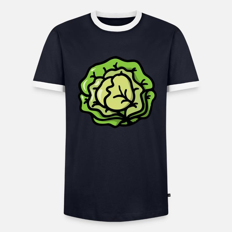 Salad cabbage vegetables - Salad cabbage vegetable Men's Ringer Shirt
