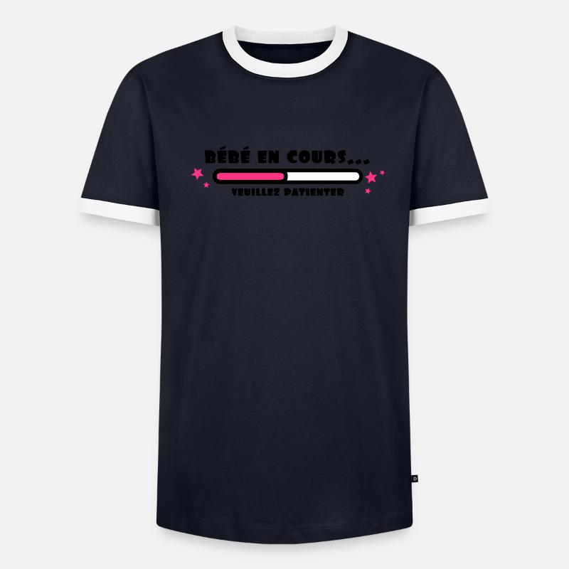 bébé en cours T-shirt contrasté Homme