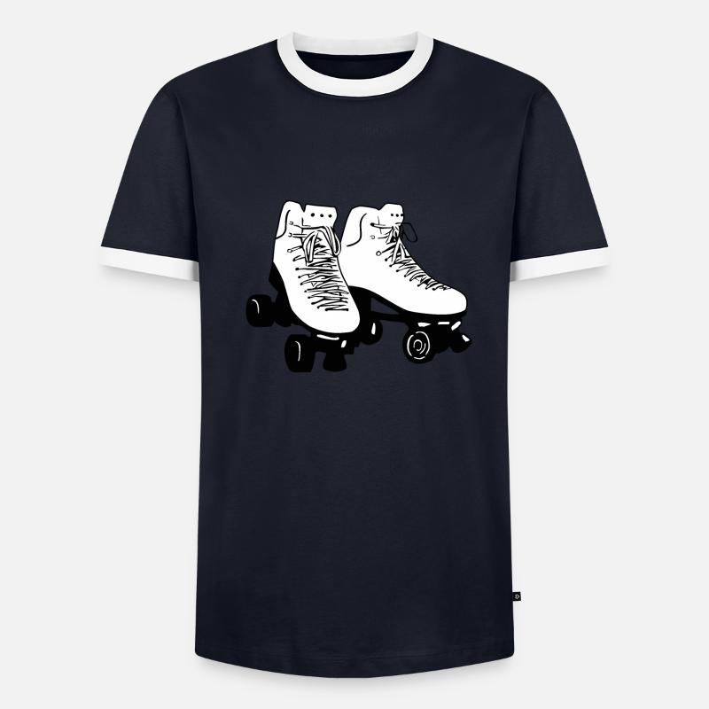 Roller skates, roller skakting, roller disco Men's Ringer Shirt