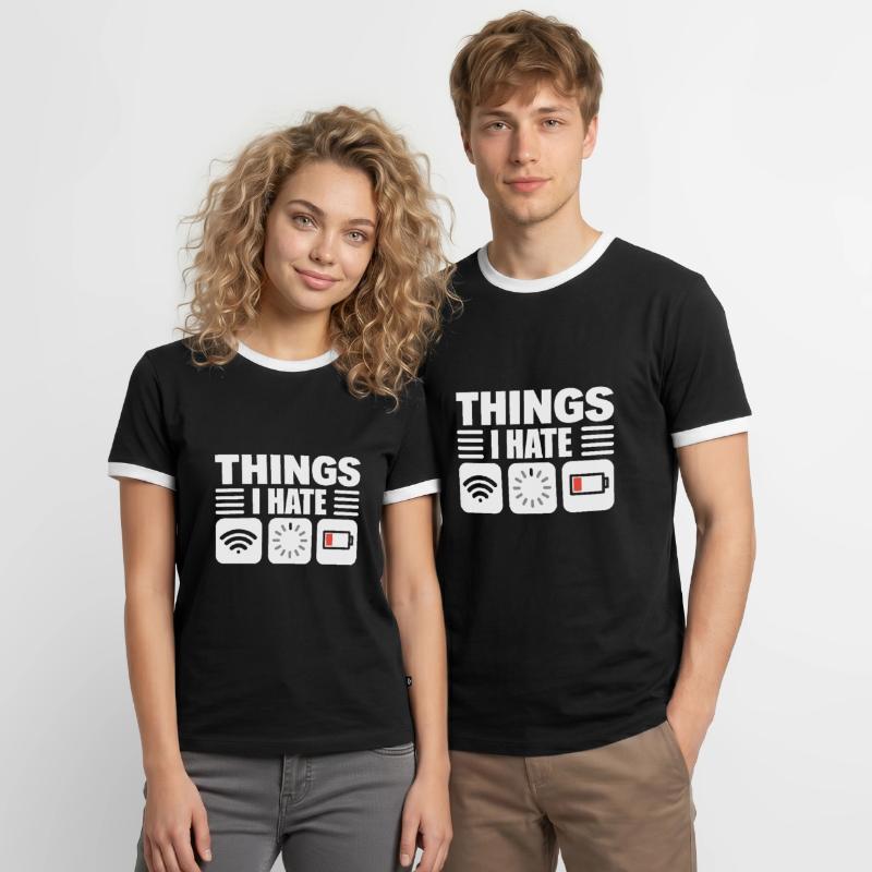 Lustiger Programmierer Computerprogrammierer Männer Kontrast-T-Shirt