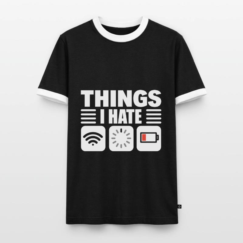 Lustiger Programmierer Computerprogrammierer Männer Kontrast-T-Shirt