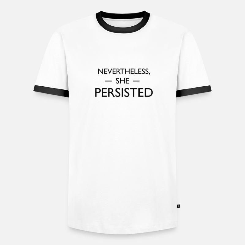 Nevertheless, she persisted Men's Ringer Shirt