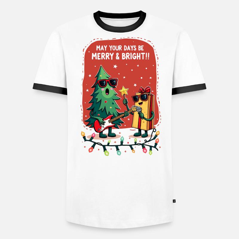 Fröhlich und hell Männer Kontrast-T-Shirt