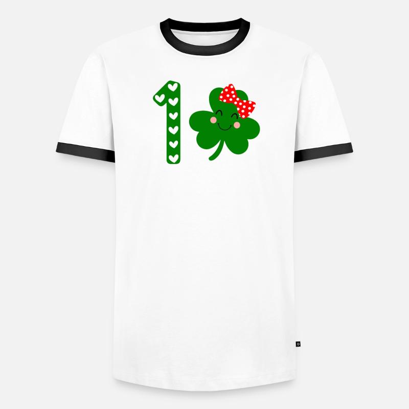Accessoires de la Saint-Patrick, décoration de Shamrock d'irlande T-shirt contrasté Homme