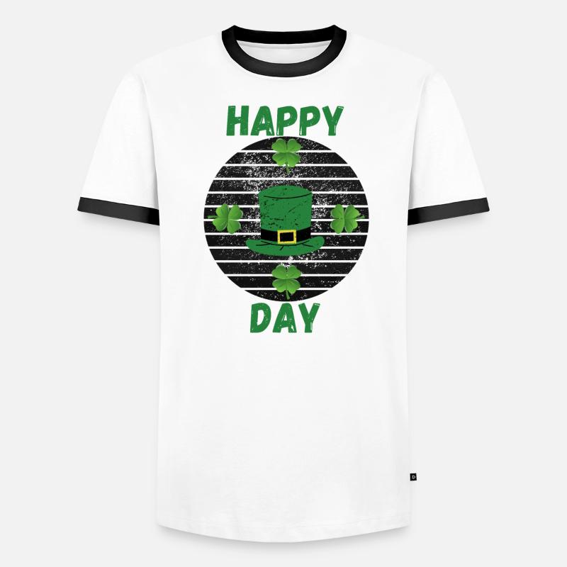 Glückstag Männer Kontrast-T-Shirt