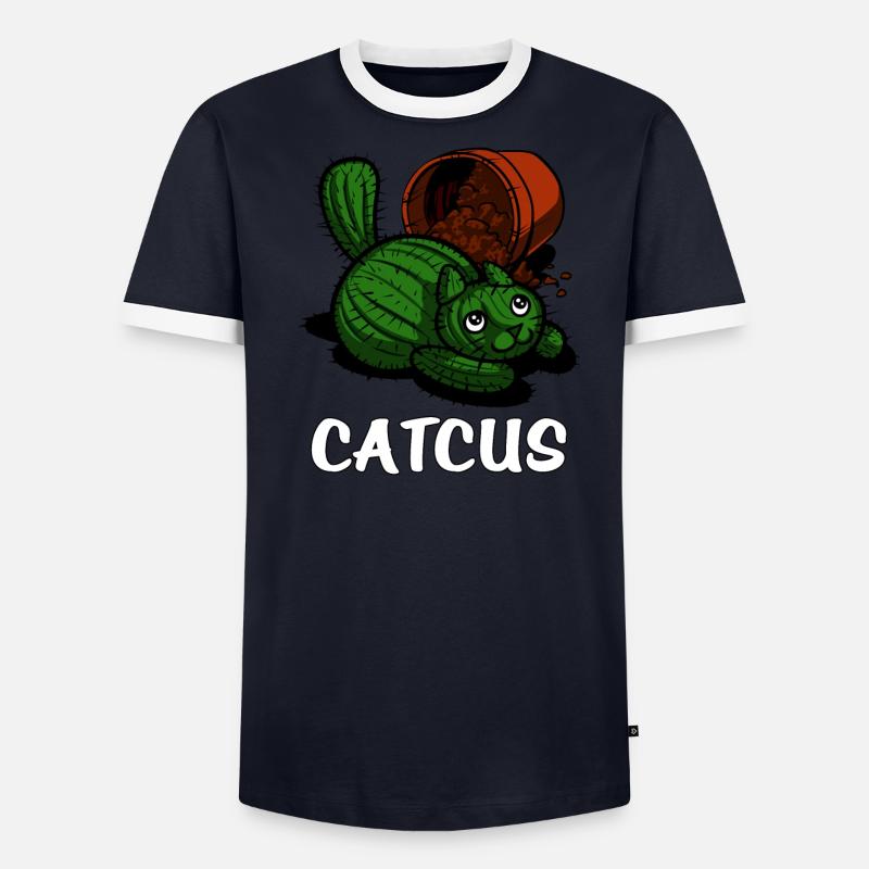 Catcus Cactus Cat T-shirt contrasté Homme