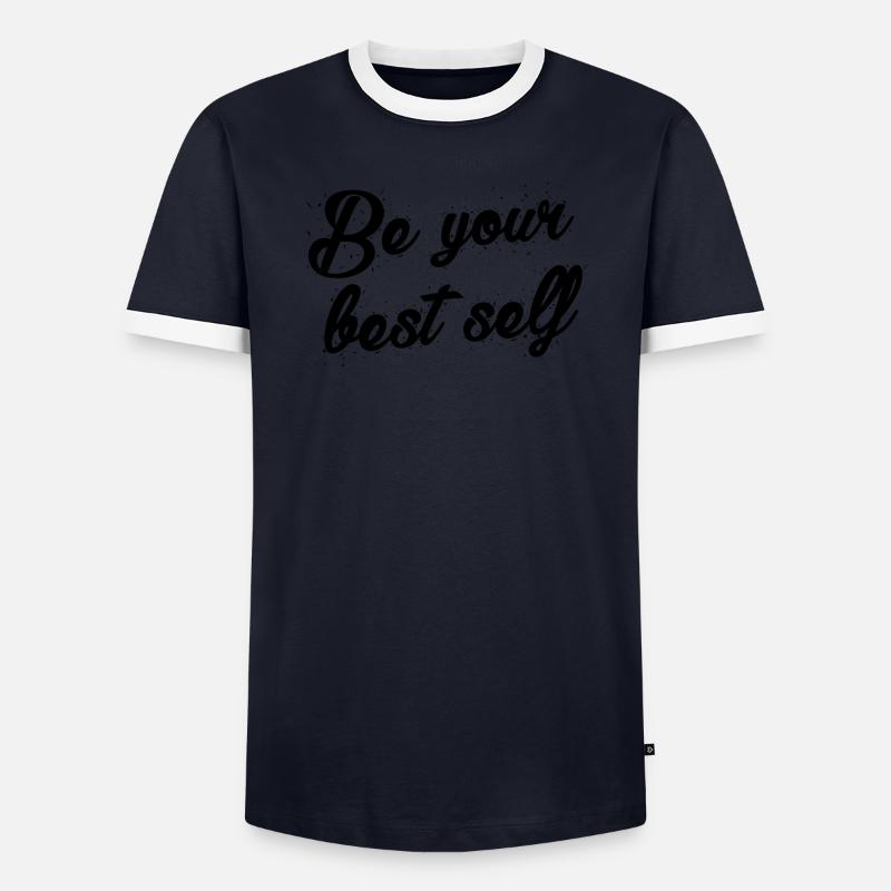 Motivation Déclaration phrase T-shirt contrasté Homme