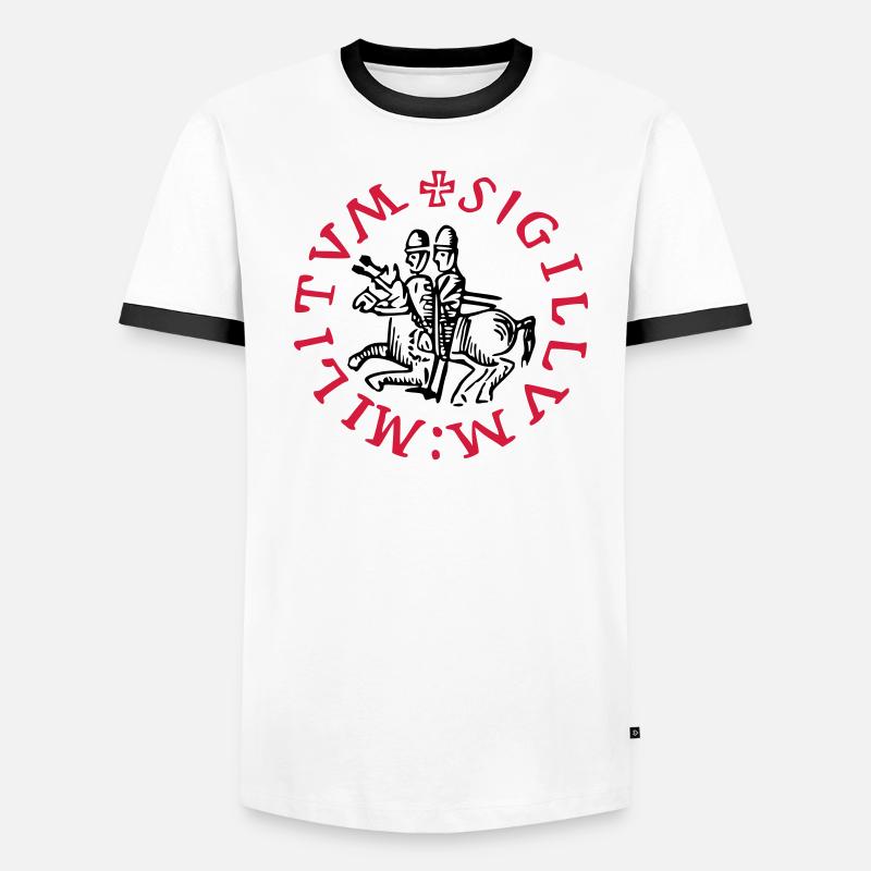 templars knights symbol Men's Ringer Shirt