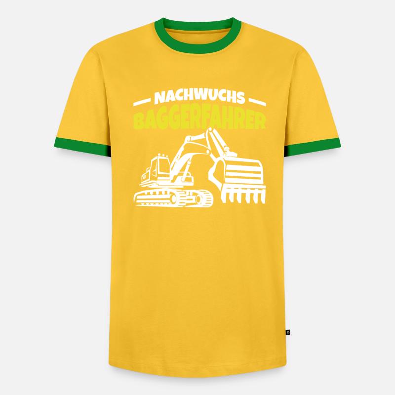 Nachwuchs Baggerfahrer Bagger Junge - Männer Kontrast-T-Shirt - undefined