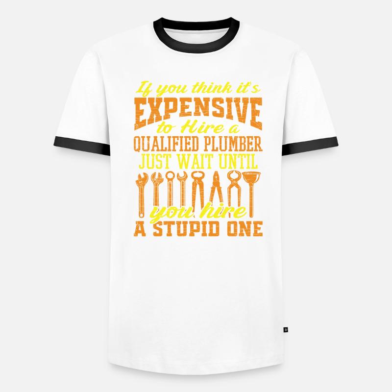 Klempner Geschenkidee Männer Kontrast-T-Shirt