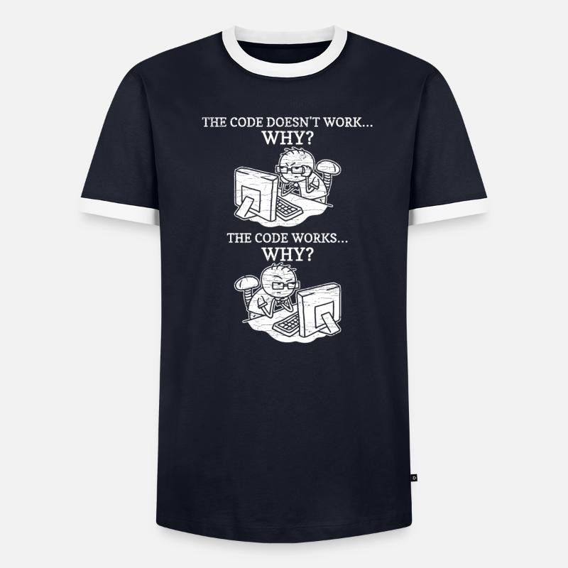 Programmierer Coder Informatiker - Männer Kontrast-T-Shirt - undefined