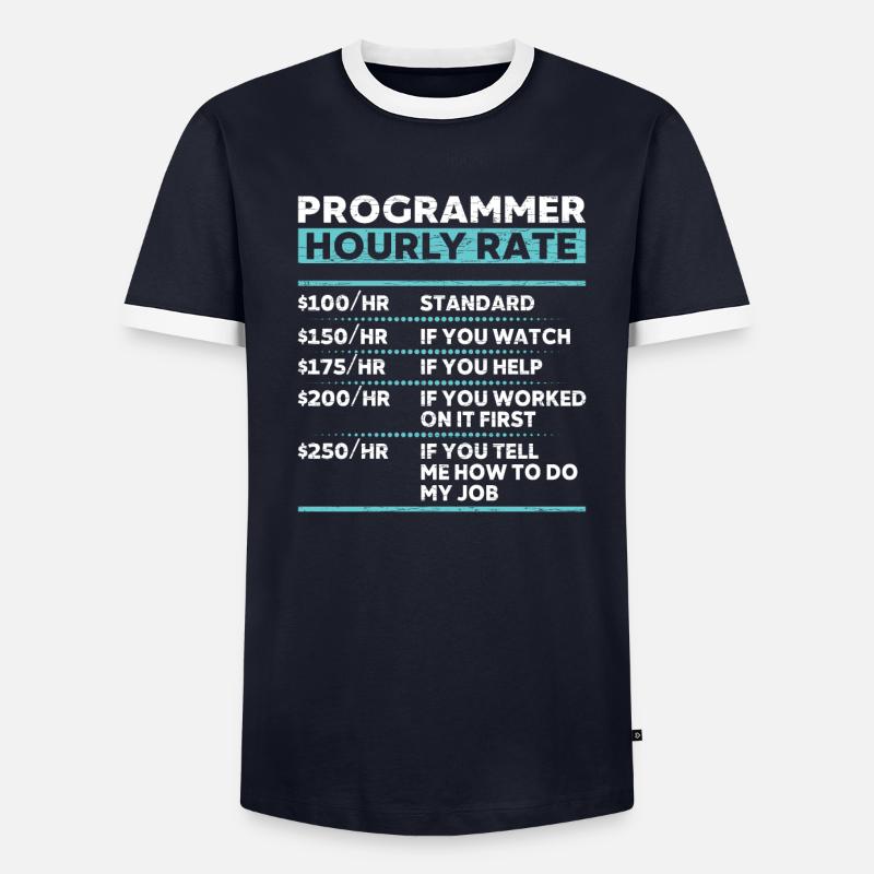 Programmierer Coder Informatiker - Männer Kontrast-T-Shirt - undefined
