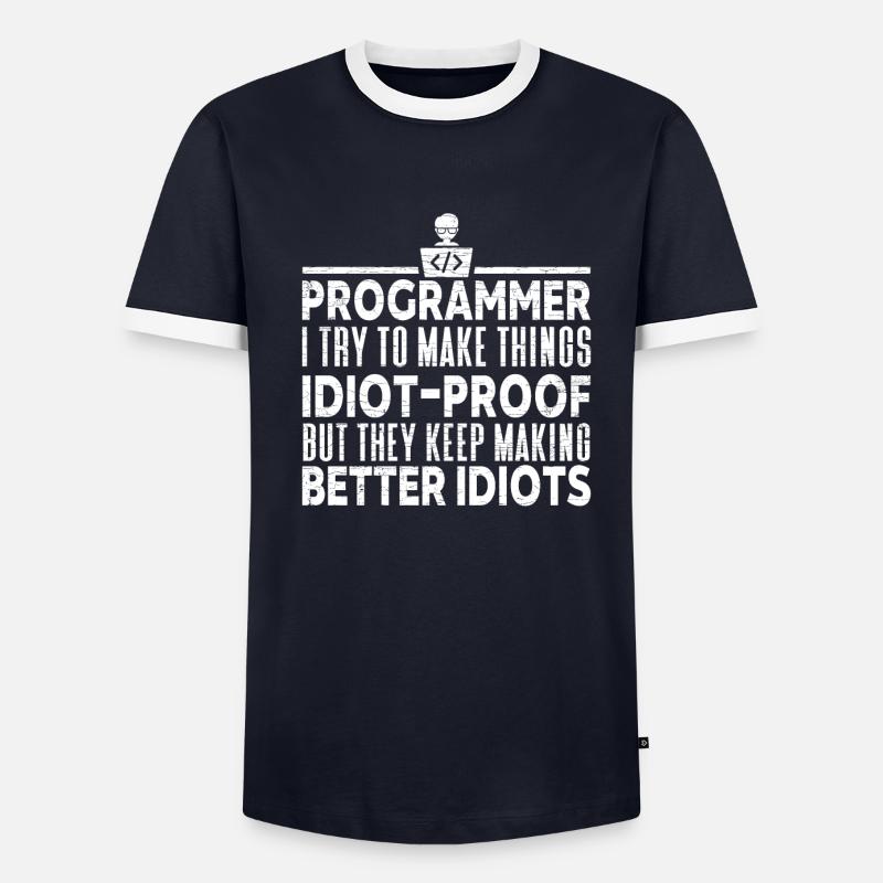 Informatiker Programmierer Coder - Männer Kontrast-T-Shirt - undefined