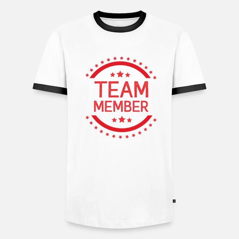 Team Mitglied Männer Kontrast-T-Shirt