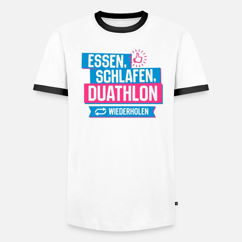 Hobby Duathlon Männer Kontrast-T-Shirt