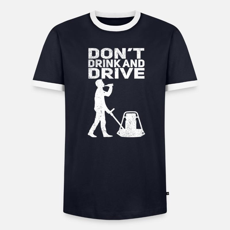 Road Construction Road Builder Men's Ringer Shirt