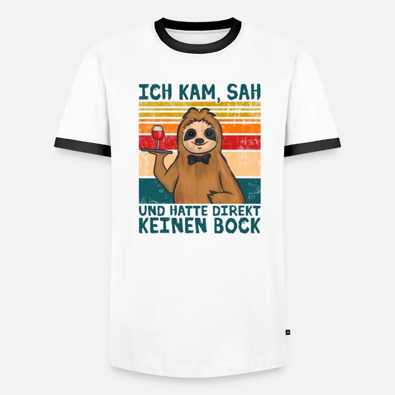 Kellner Bedienung Männer Kontrast-T-Shirt